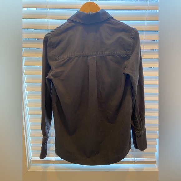 Kotn long sleeve button up in dark grey - Picture 2 of 3